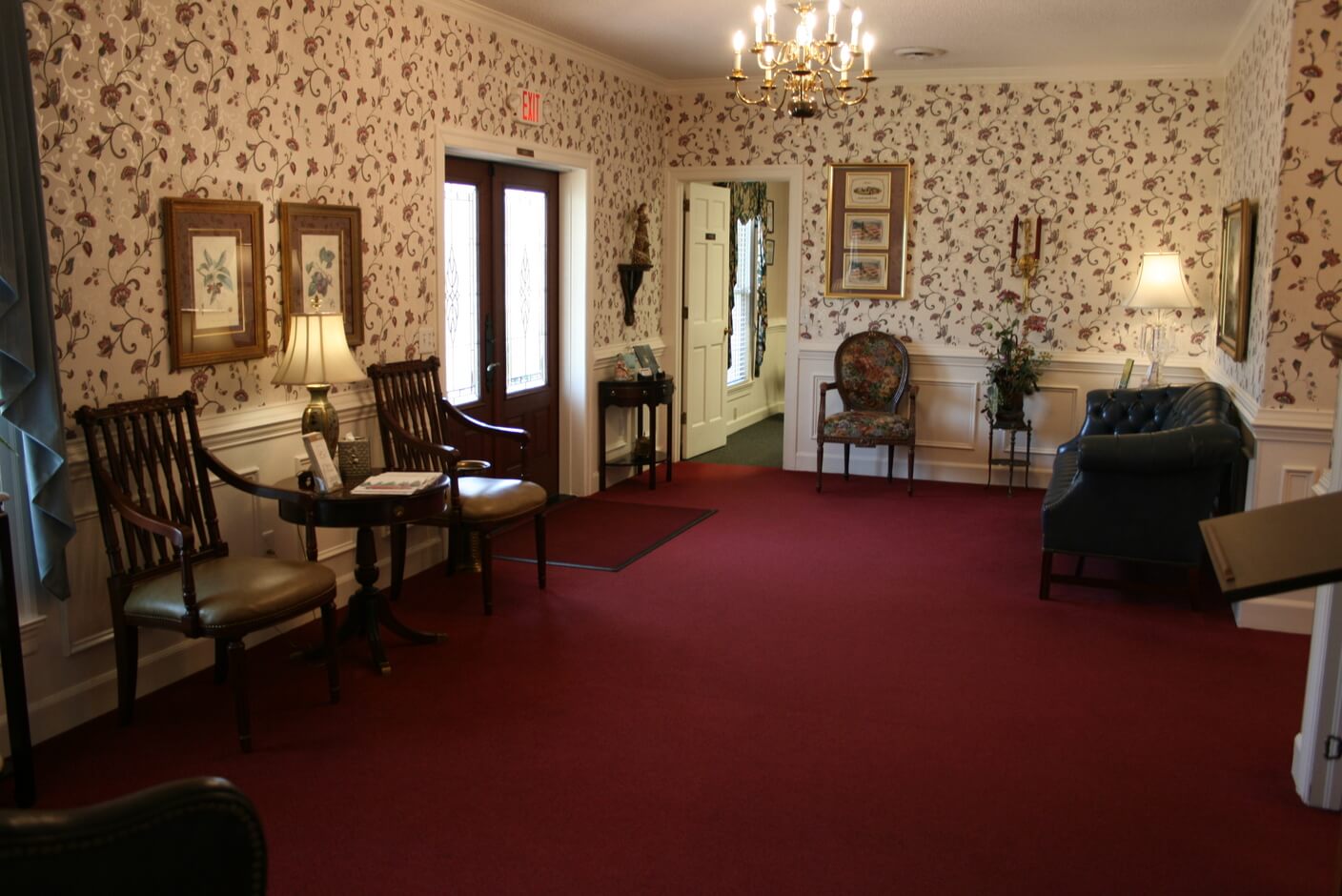 foyer of adcock funeral